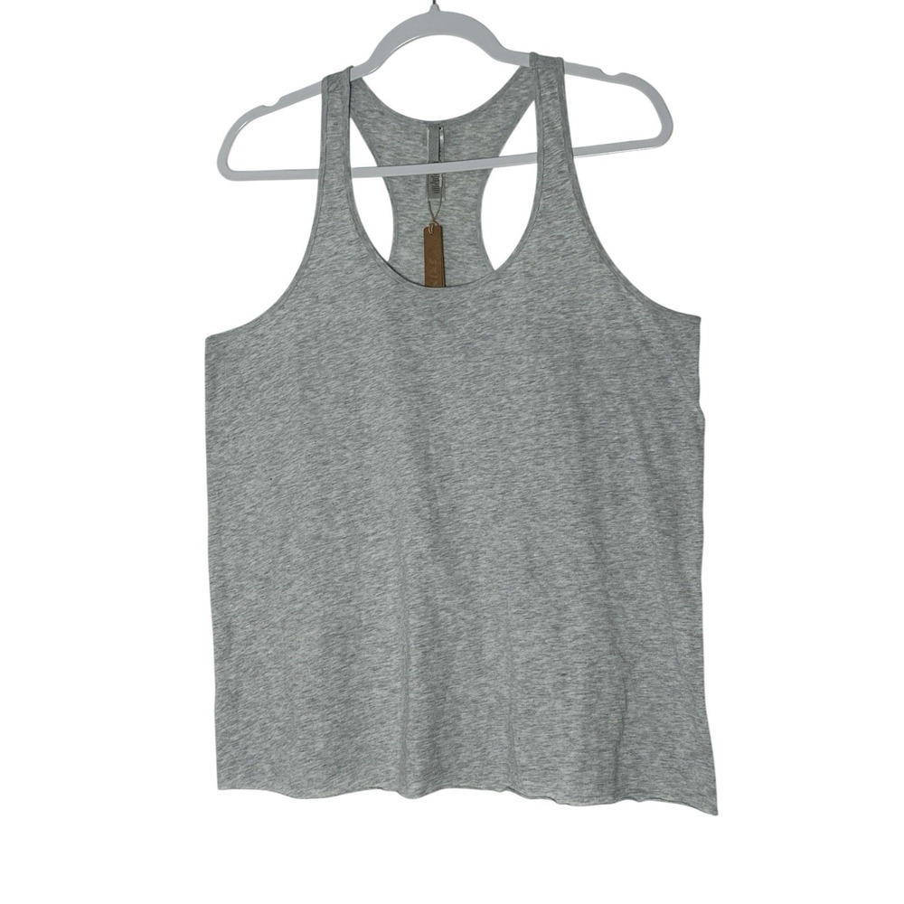 New SKIMS Tank Top Women's‎ Large Gray Relaxed Tees Racerback Stretch Classic